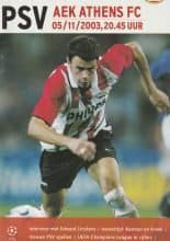 PSV Eindhoven v AEK Athens 05-Nov-2003