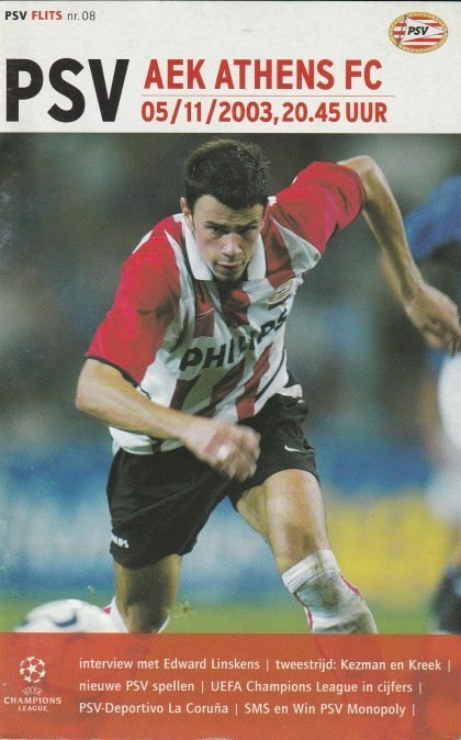 PSV Eindhoven v AEK Athens 05-Nov-2003