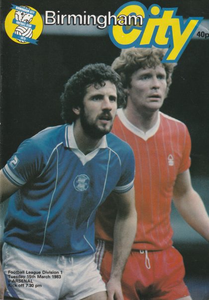 Birmingham City v Arsenal 15-Mar-1983