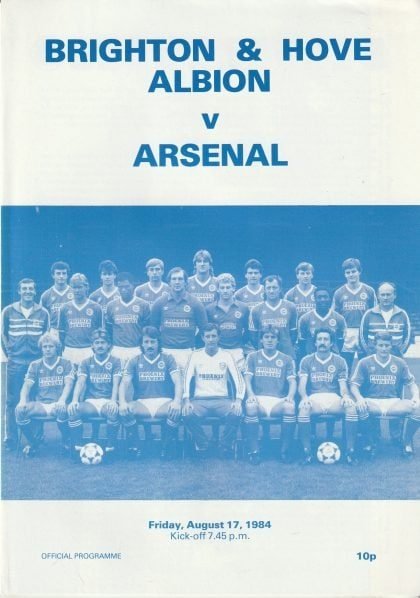 Brighton & Hove Albion v Arsenal 17-Aug-1984