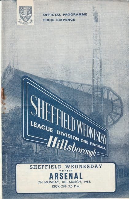 Sheffield Wednesday v Arsenal 30-Mar-1964