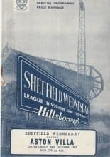 Sheffield Wednesday v Aston Villa 26-Oct-1963