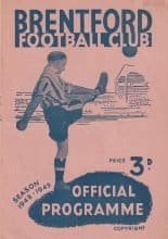 Brentford v Barnsley 02-Apr-1949