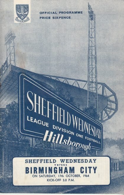 Sheffield Wednesday v Birmingham City 17-Oct-1964