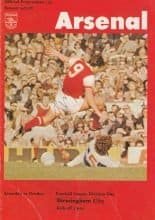 Arsenal v Birmingham City 29-Oct-1977