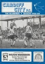 Cardiff City v Bolton Wanderers 14-Jan-1989