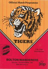 Hull City v Bolton Wanderers 17-Nov-1984