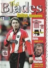 Sheffield United v Bolton Wanderers 16-Jan-1999