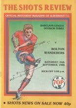Aldershot v Bolton Wanderers 24-Sep-1988