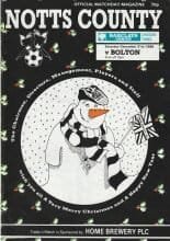 Notts County v Bolton Wanderers 31-Dec-1988