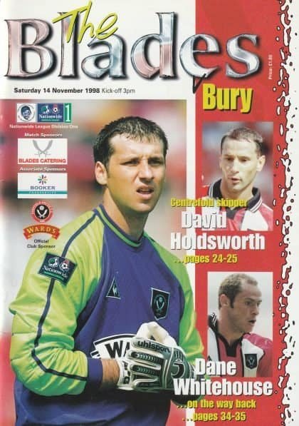 Sheffield United v Bury 14-Nov-1998
