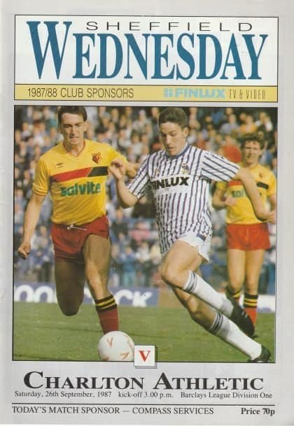 Sheffield Wednesday v Charlton Athletic 26-Sep-1987
