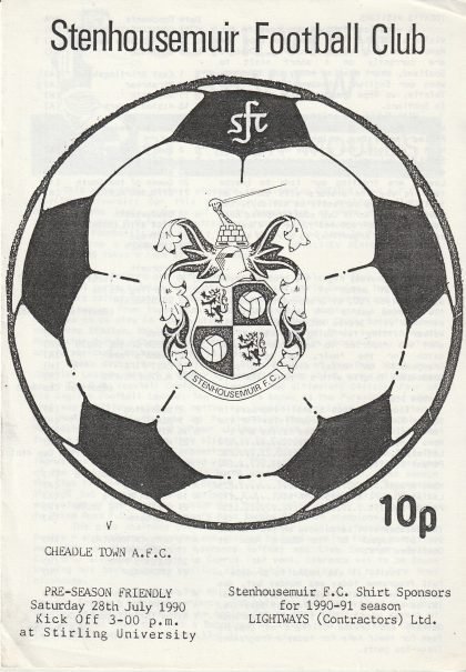 Stenhousemuir v Cheadle Town 28-Jul-1990