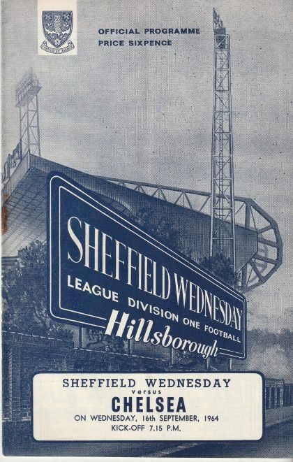 Sheffield Wednesday v Chelsea 16-Sep-1964
