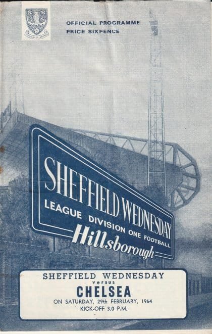 Sheffield Wednesday v Chelsea 29-Feb-1964