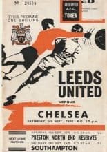 Leeds United v Chelsea 05-Sep-1970