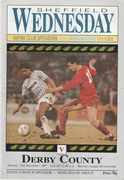 Sheffield Wednesday v Derby County  28-Dec-1987