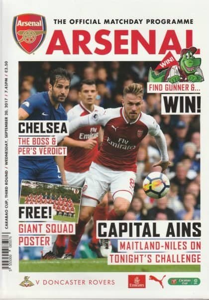 Arsenal v Doncaster Rovers 20-Sep-2017