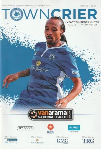 Billericay Town v East Thurrock United 30-Oct-2018