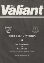 Port Vale v Everton  30-Jul-1980