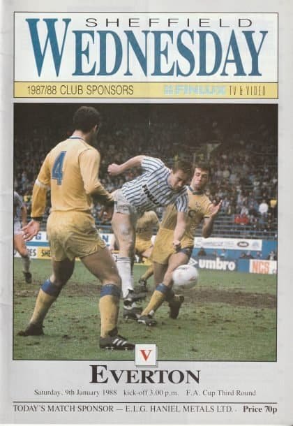 Sheffield Wednesday v Everton 09-Jan-1988