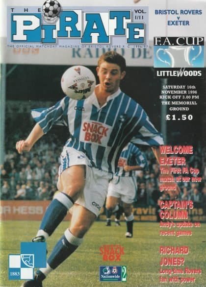 Bristol Rovers v Exeter City  16-Nov-1996