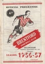 Brentford v Gillingham 18-Sep-1956