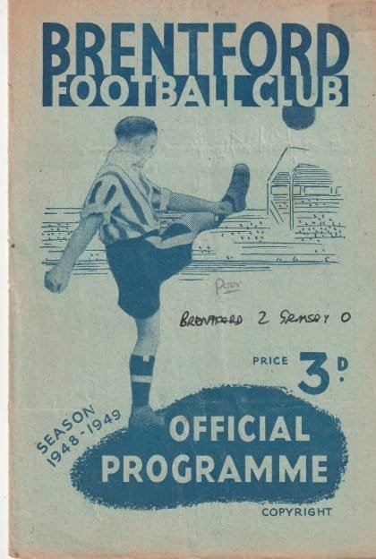 Brentford v Grimsby Town 13-Nov-1948