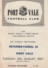 Sir Stanley Matthews International XI v Port Vale 29-Aug-1967