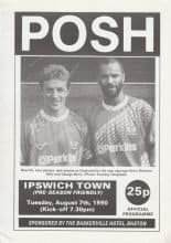 Peterborough United v Ipswich Town 07-Aug-1990