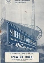 Sheffield Wednesday v Ipswich Town 07-Sep-1963