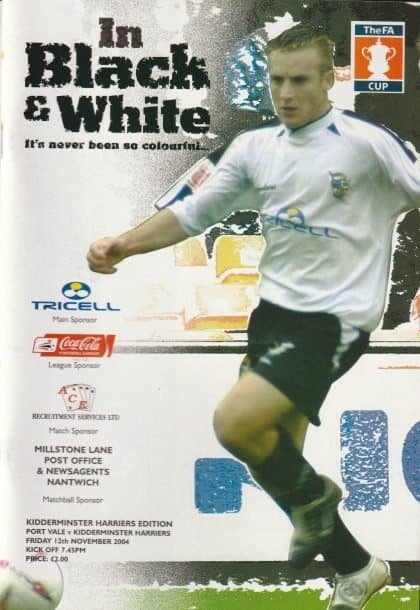 Port Vale v Kidderminster Harriers 12-Nov-2004