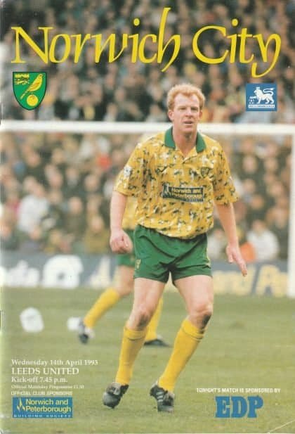 Norwich City v Leeds United 14-Apr-1993