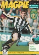 Notts County v Leeds United 19-Oct-1991