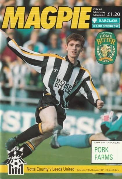 Notts County v Leeds United 19-Oct-1991