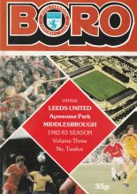 Middlesbrough v Leeds United 01-Jan-1983