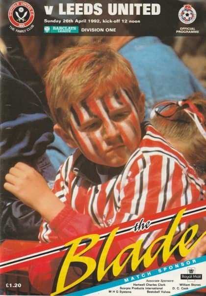 Sheffield United v Leeds United 26-Apr-1992