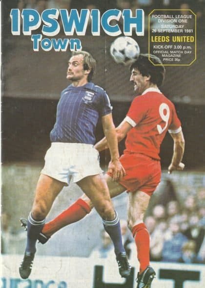 Ipswich Town v Leeds United 26-Sep-1981