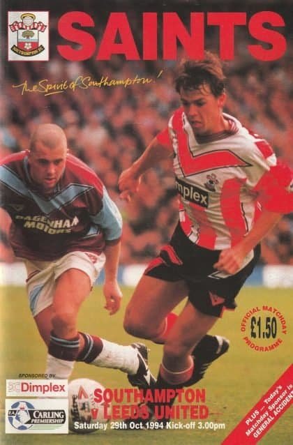 Southampton v Leeds United 29-Oct-1994