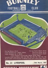 Burnley v Liverpool 18-Mar-1967