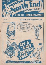 Preston North End v Liverpool  04-Nov-1961