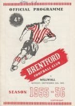 Brentford v Millwall 12-Sep-1955