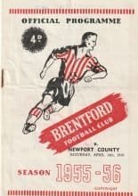 Brentford v Newport County 14-Apr-1956