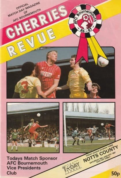 AFC Bournemouth v Notts County 24-Jan-1987