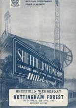 Sheffield Wednesday v Nottingham Forest  03-Apr-1965