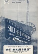 Sheffield Wednesday v Nottingham Forest 09-Nov-1963
