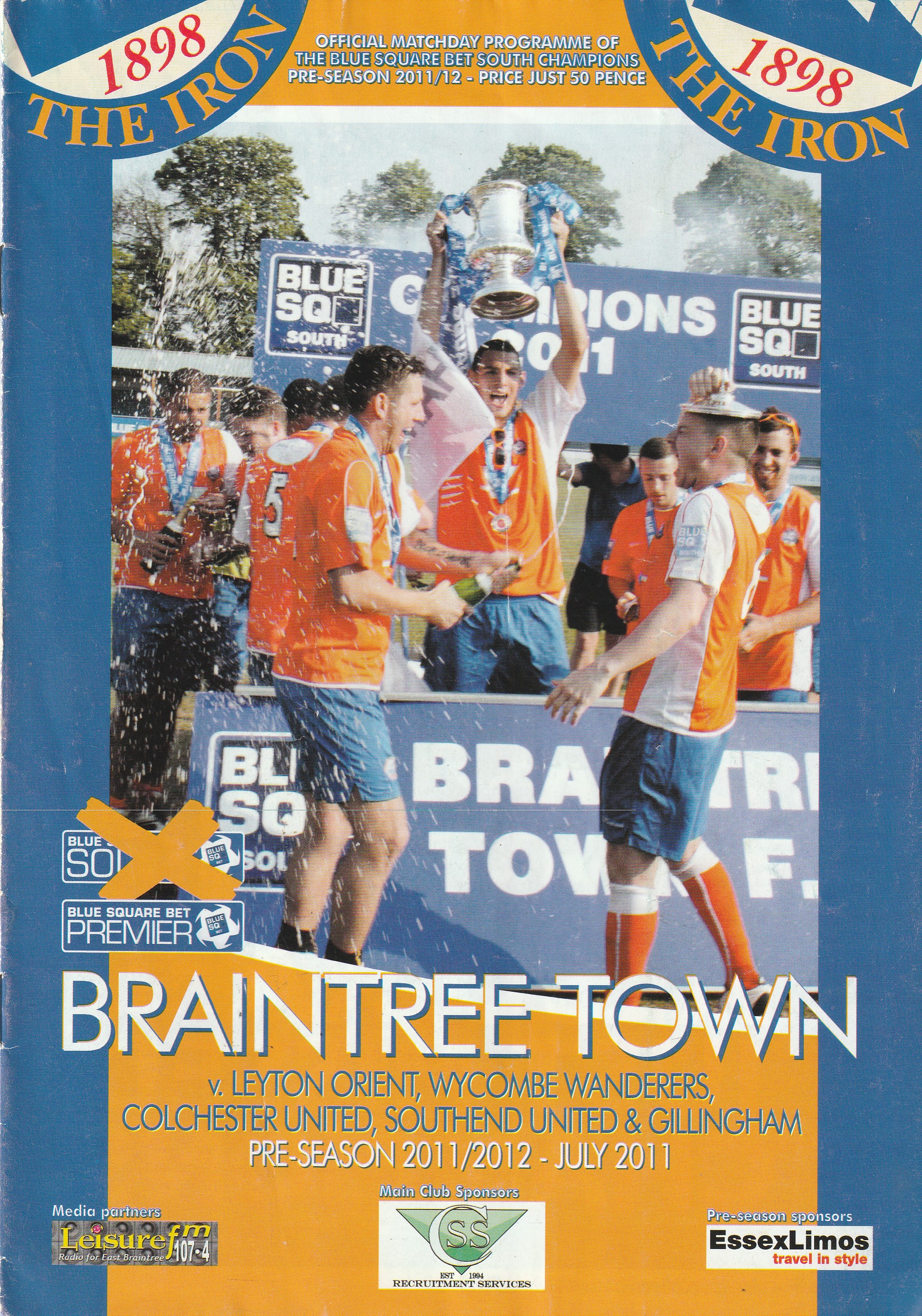 Braintree Town v Colchester United 19-Jul-2011