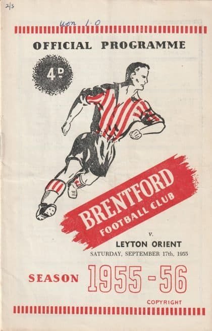 Brentford v Leyton Orient 17-Sep-1955