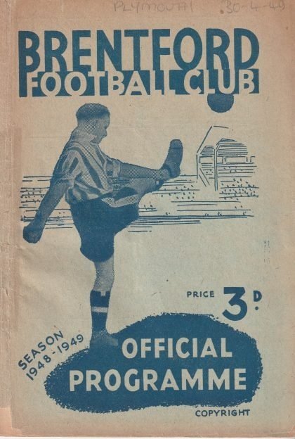 Brentford v Plymouth Argyle 30-Apr-1949