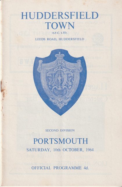 Huddersfield Town v Portsmouth 10-Oct-1964